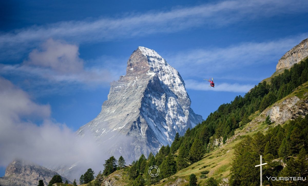 Швейцария Альпы Matterhorn