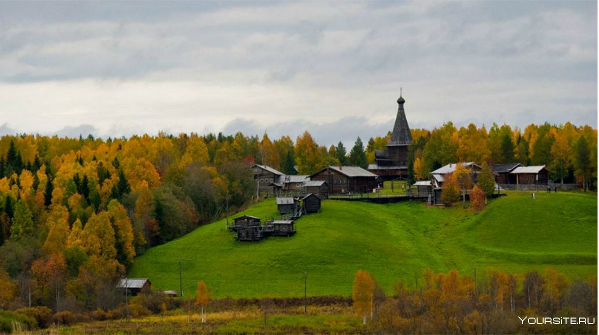 Малые Карелы зима акварель