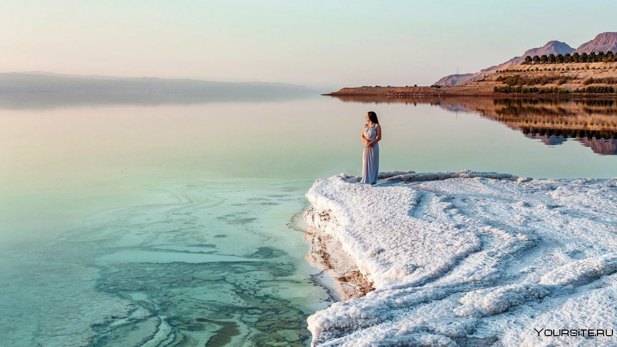 Иордания Мертвое море девушка