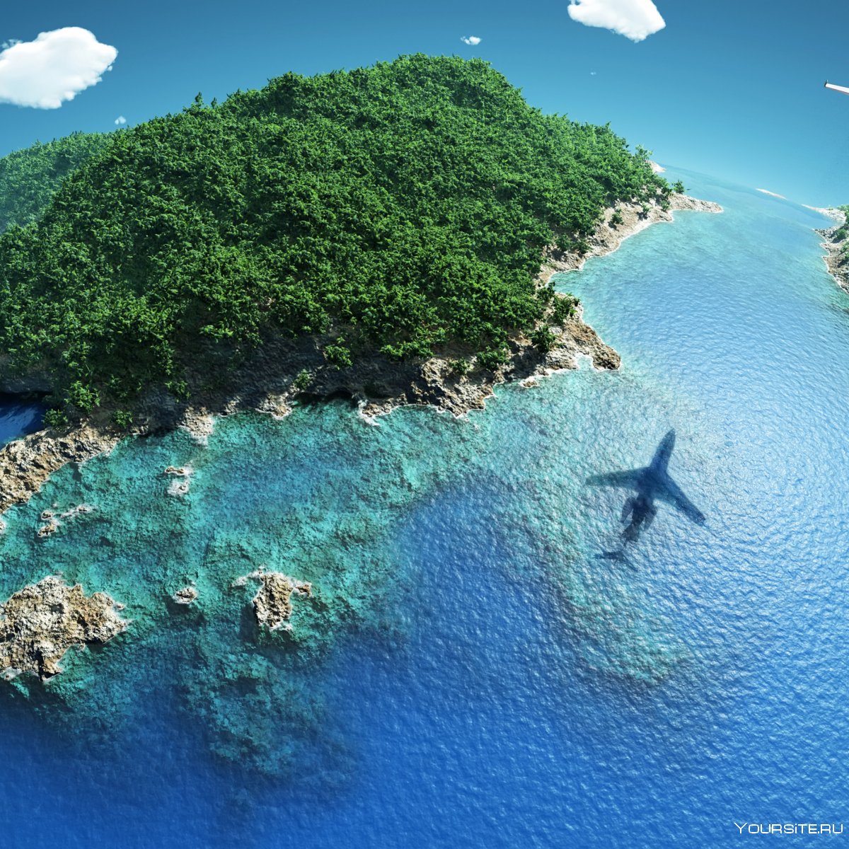 Райский остров вид сверху