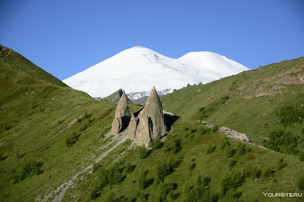 Палатка в горах Кавказа