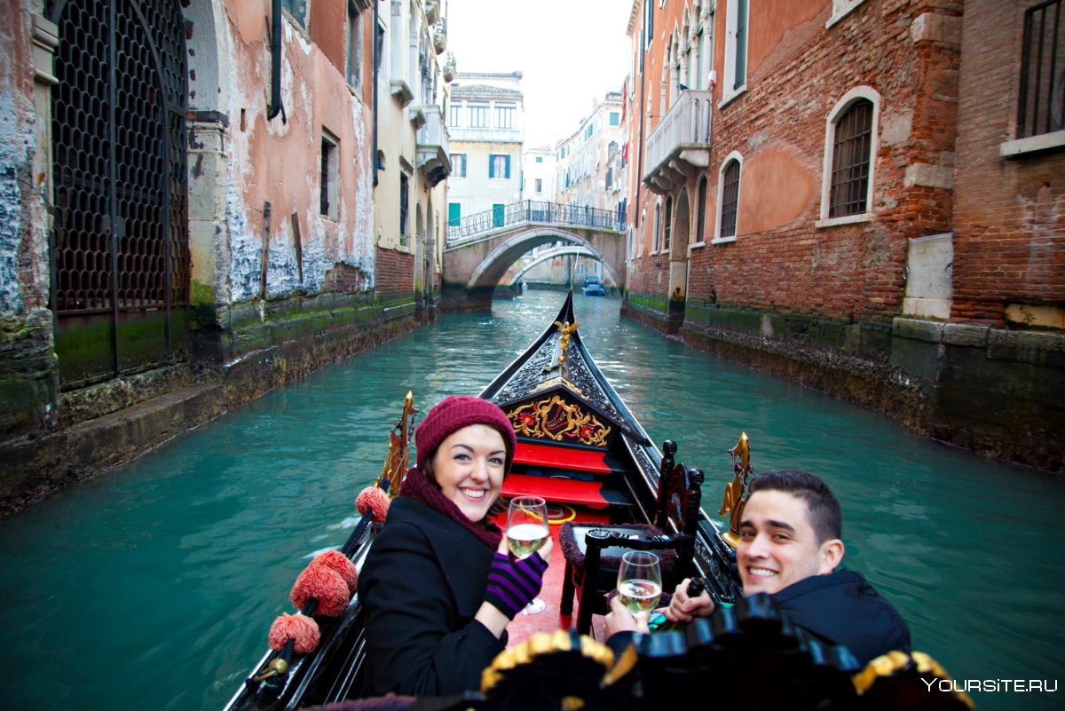 Венеция вид с гондолы