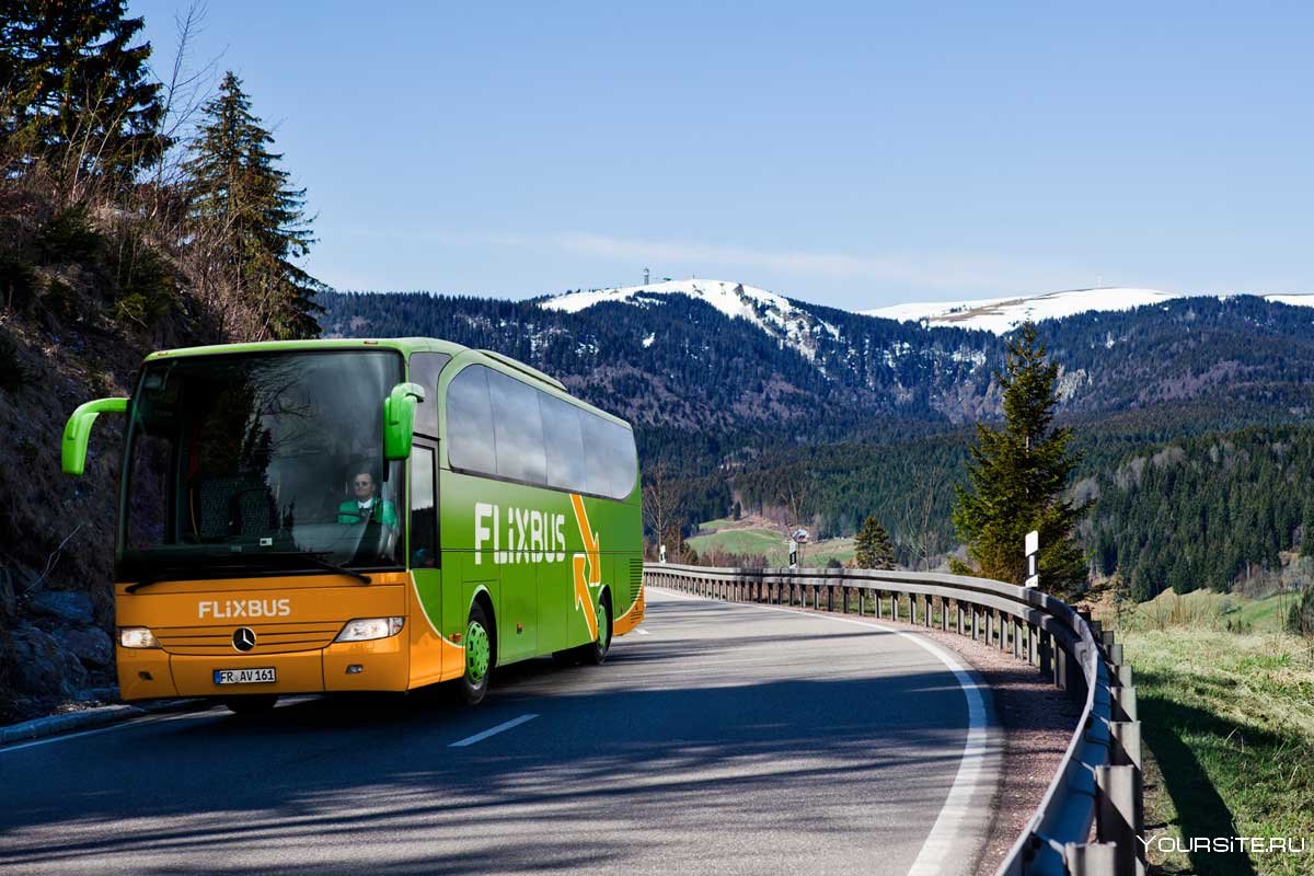 Автобусы Flixbus Прага-Вена