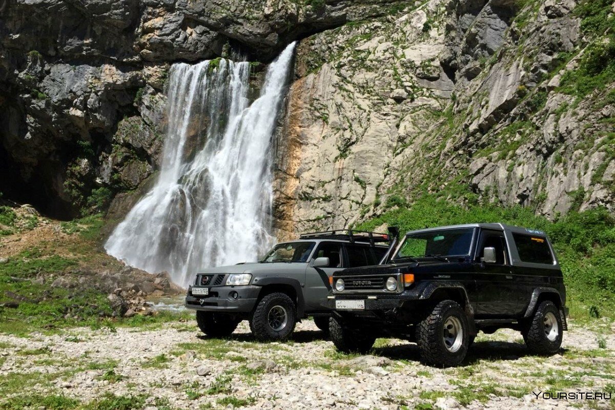 Дорога на Гегский водопад Абхазия