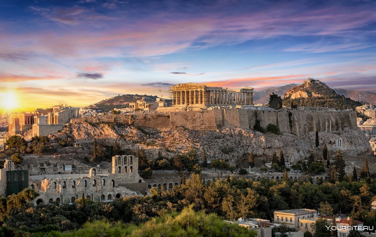 1821 Греция Акрополь
