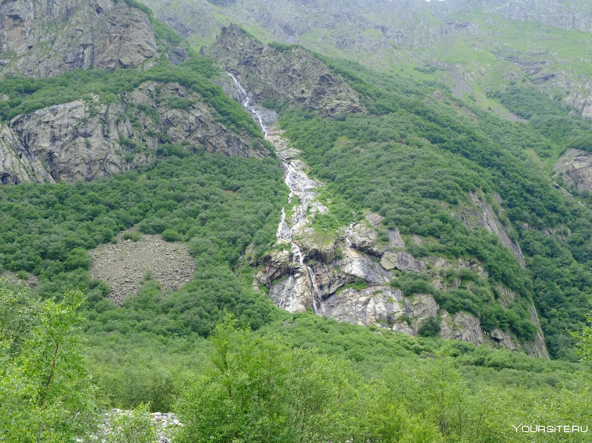 Куртатинское ущелье водопад