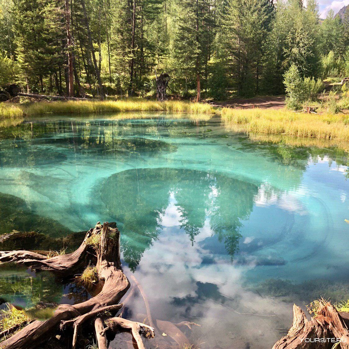 Голубое озеро Алтай Акташ