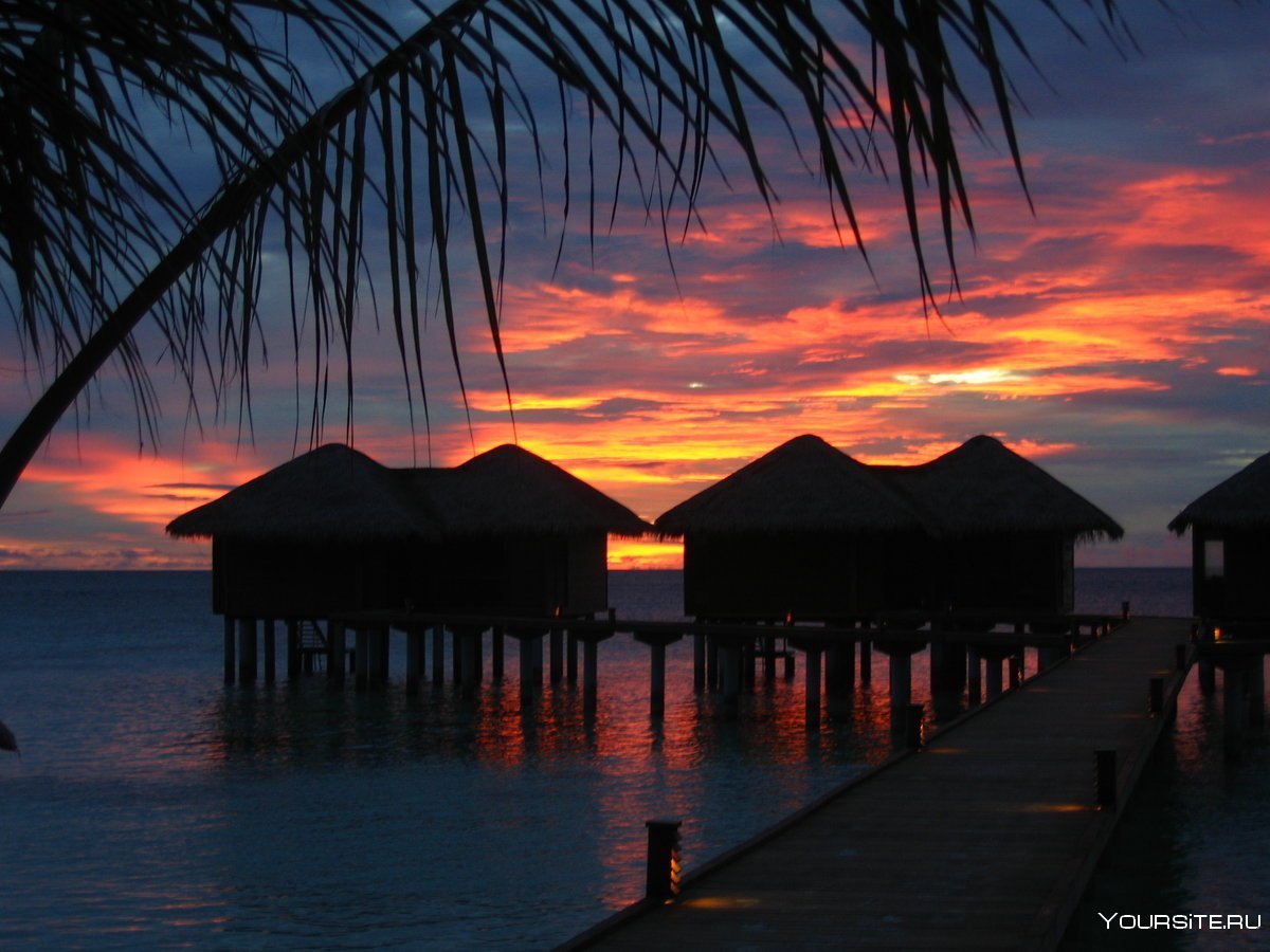 Мальдивские острова закат