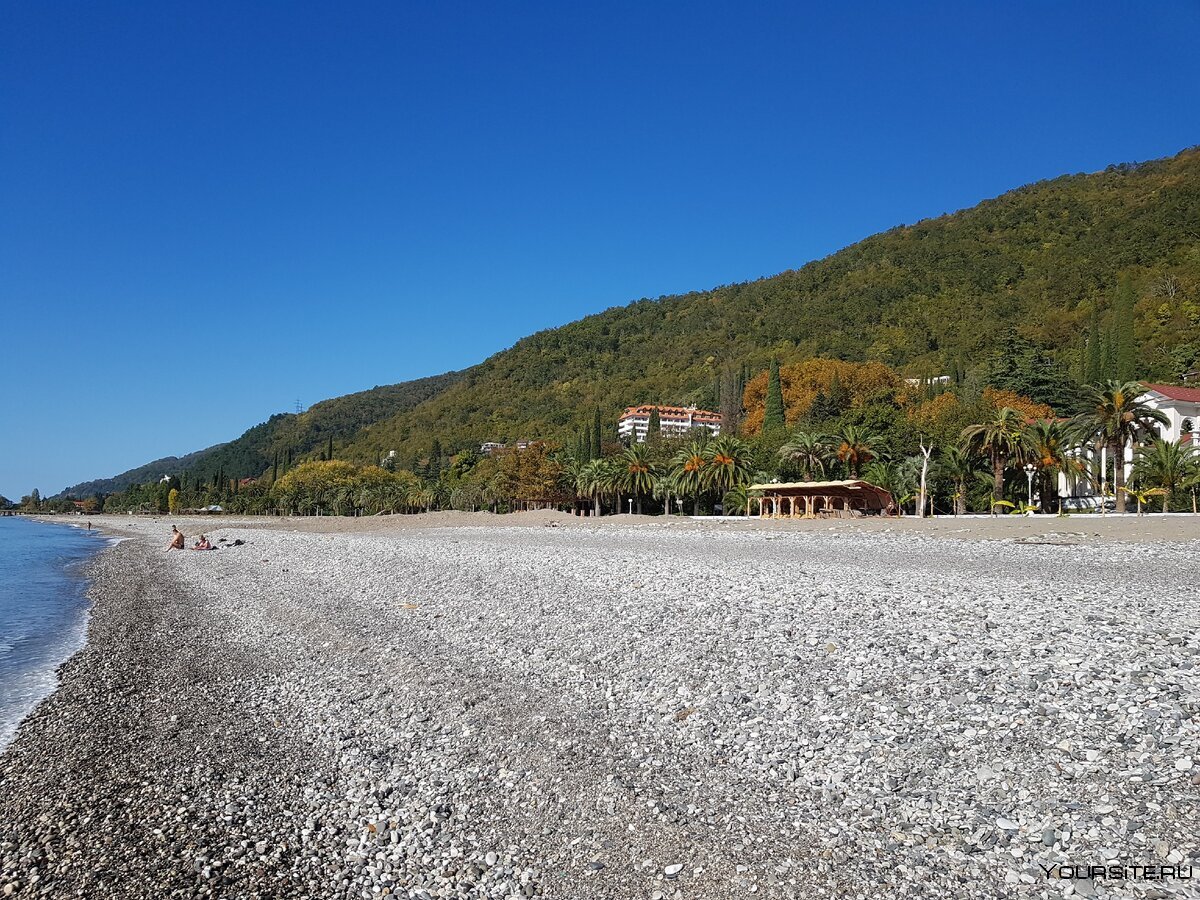 Абхазия Гагры пляж
