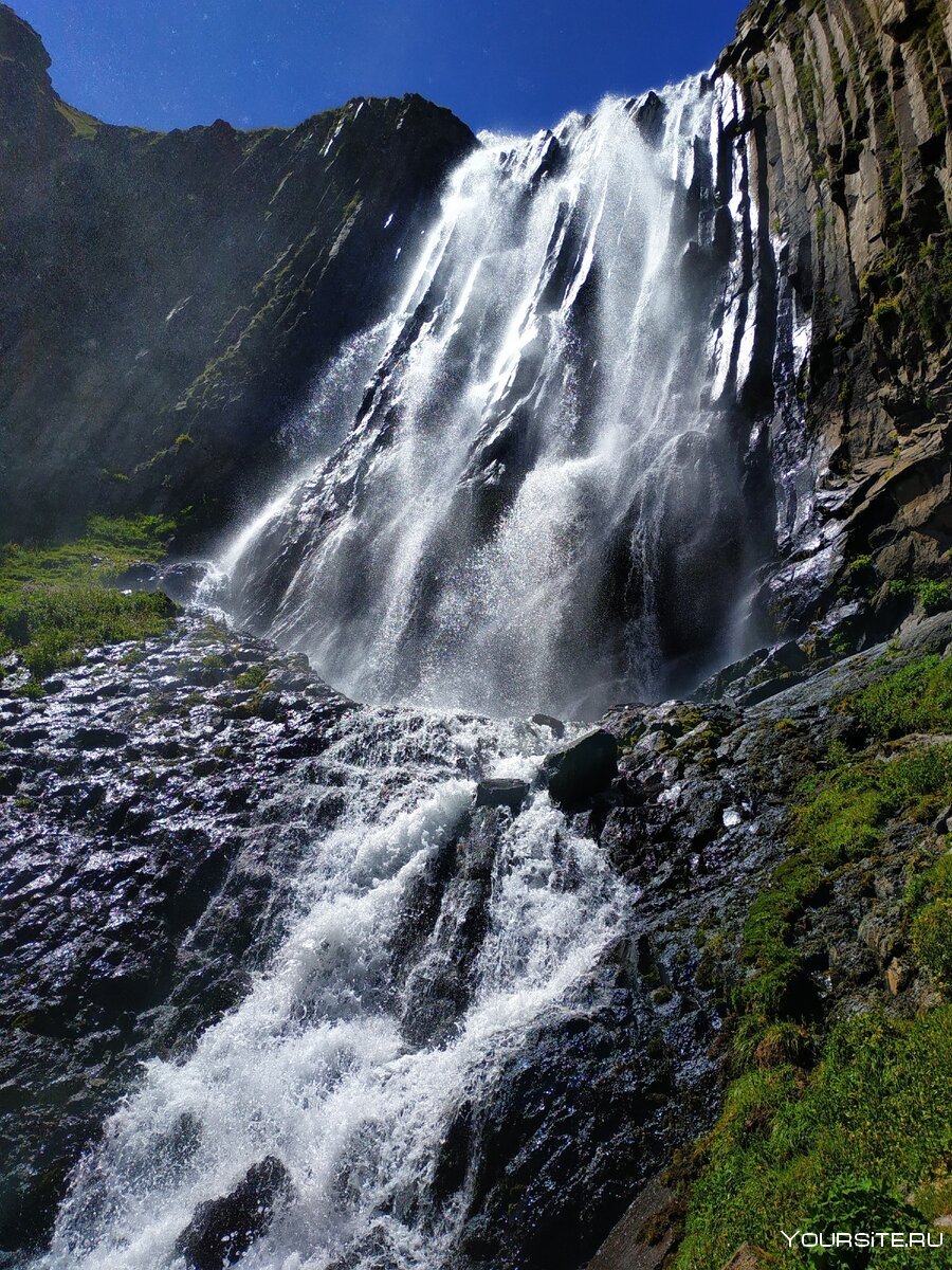 Водопад Терскол зима