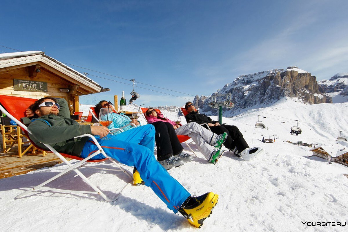 Горные лыжи в Альпах гостиница