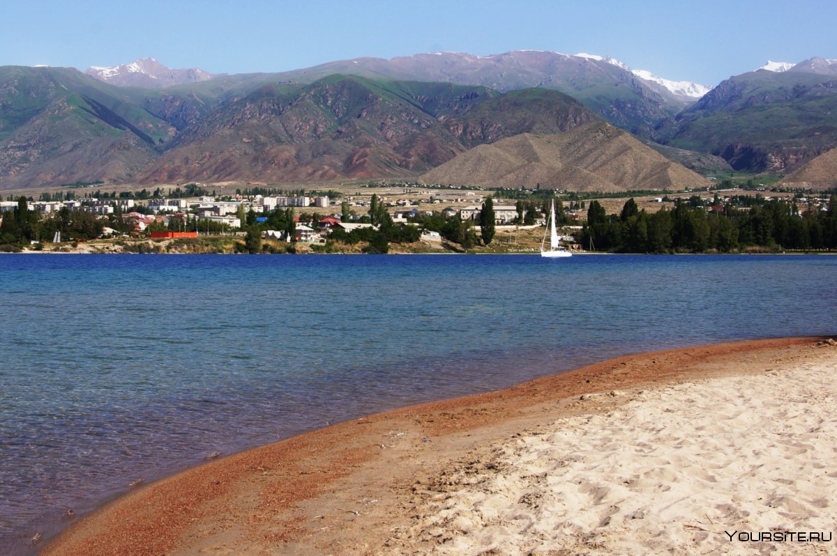 Город Бишкек озеро Иссык Куль