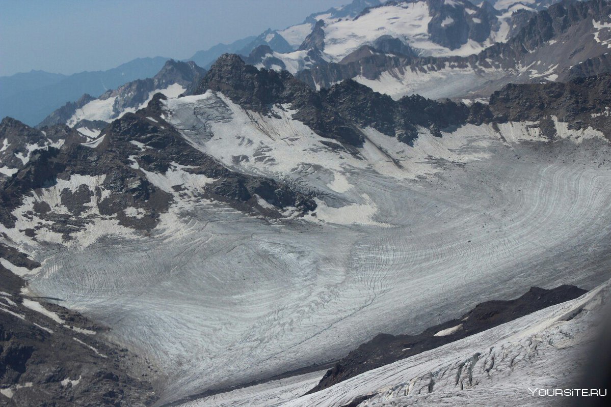 Ледник семерка Приэльбрусье