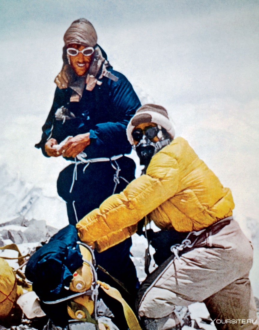 Эдмунд Хиллари на Эвересте