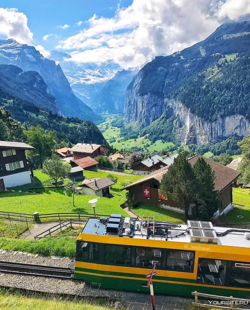 Швейцария Венген поезд