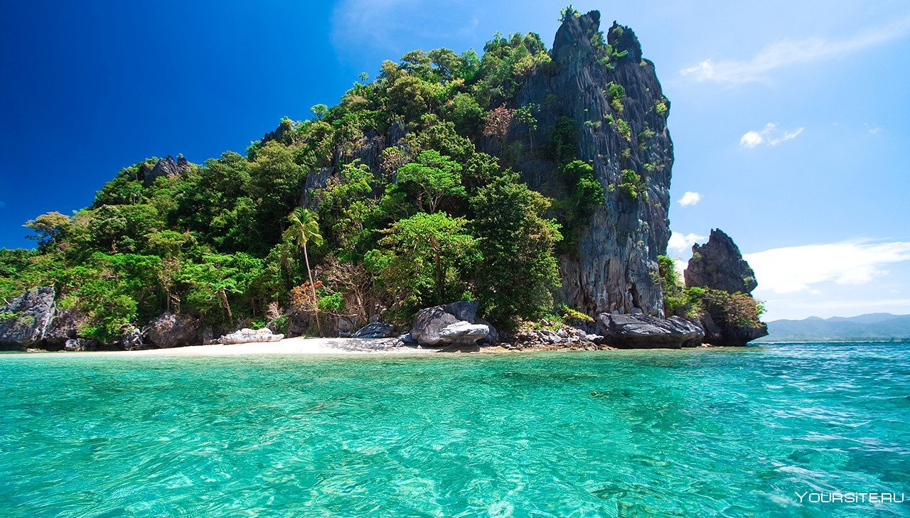 Остров Палаван Филиппины пляж