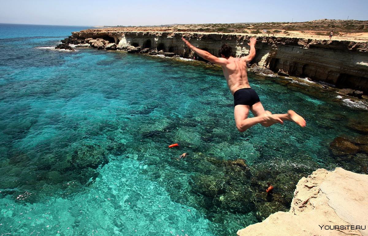 Каво греко мыс Кипр прыжки