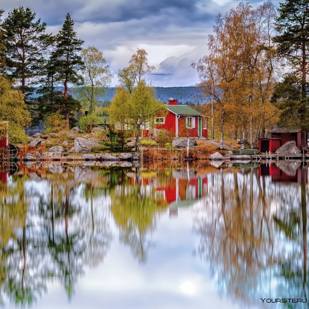 Швеция лето природа