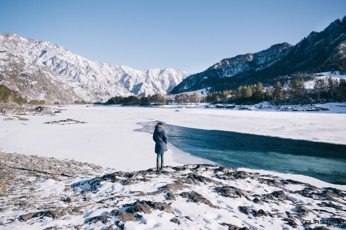 Мультинские озера Алтай зимой