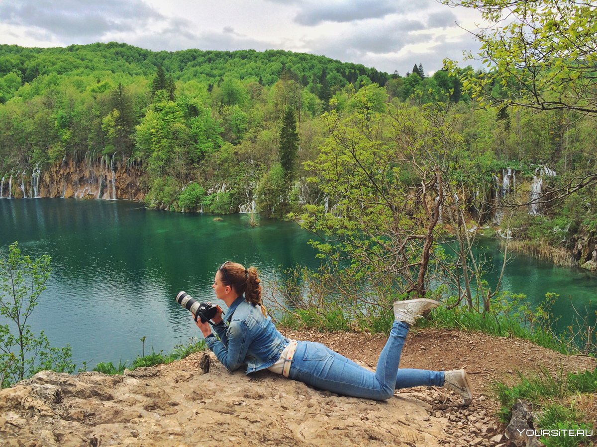 Зима, Хорватия, Плитвицкие озера