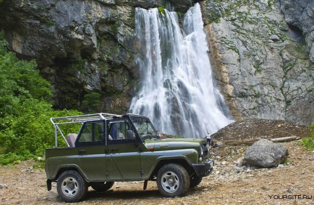 Джиппинг в Абхазии Гегский водопад