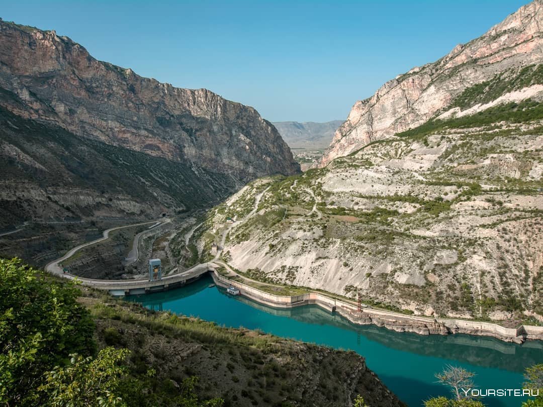 Дорога на Сулакский каньон в Дагестане
