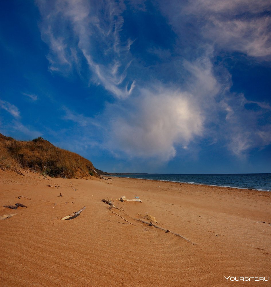 Пляж Песчаная балка Крым Приморский
