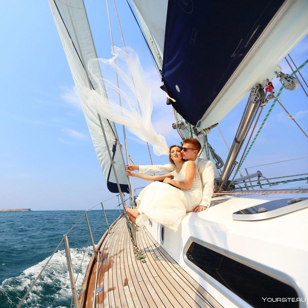 Годовщина свадьбы на яхте