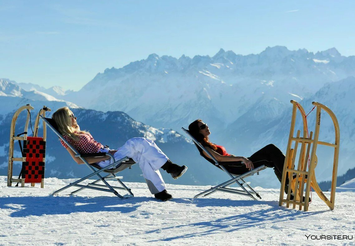 Гриндельвальд Швейцария лыжи санки