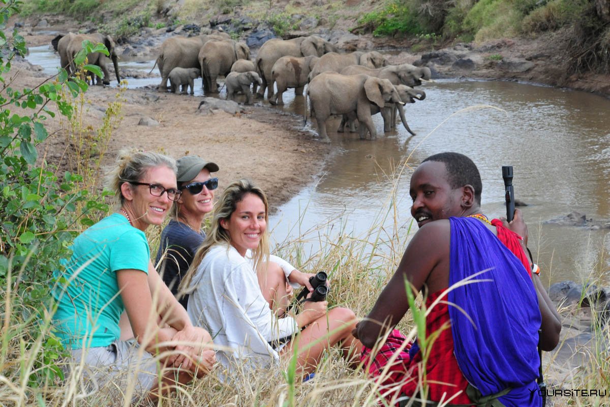 Сафари Масаи Килиманджаро туристы