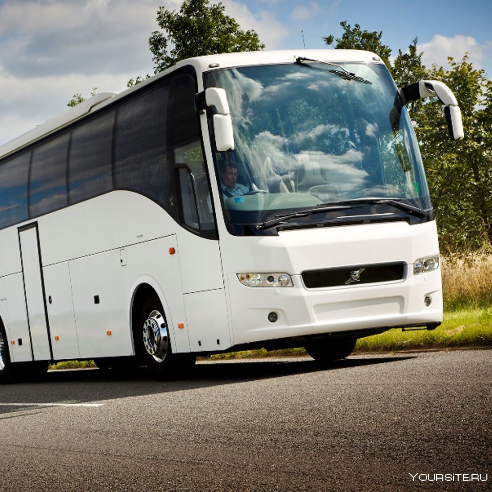 Белый автобус