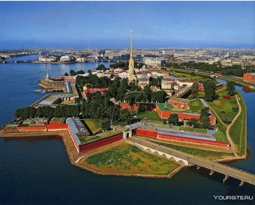 Санкт-Петербург Петропавловская крепость с высоты