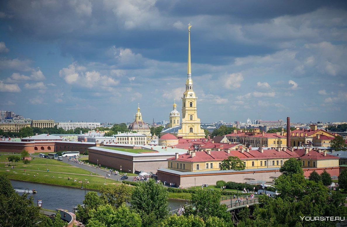 Санкт-Петербург Заячий остров Петропавловская крепость храм