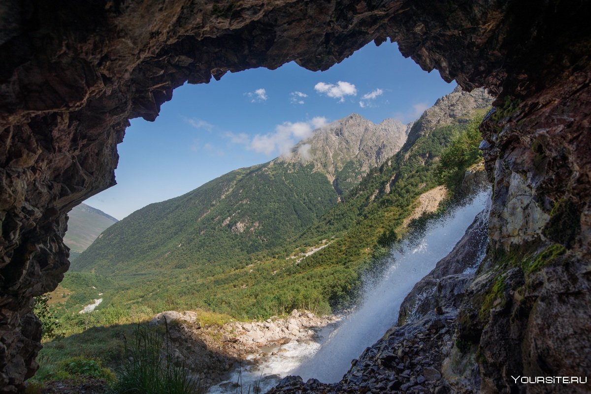 Порог неба Северная Осетия водопад