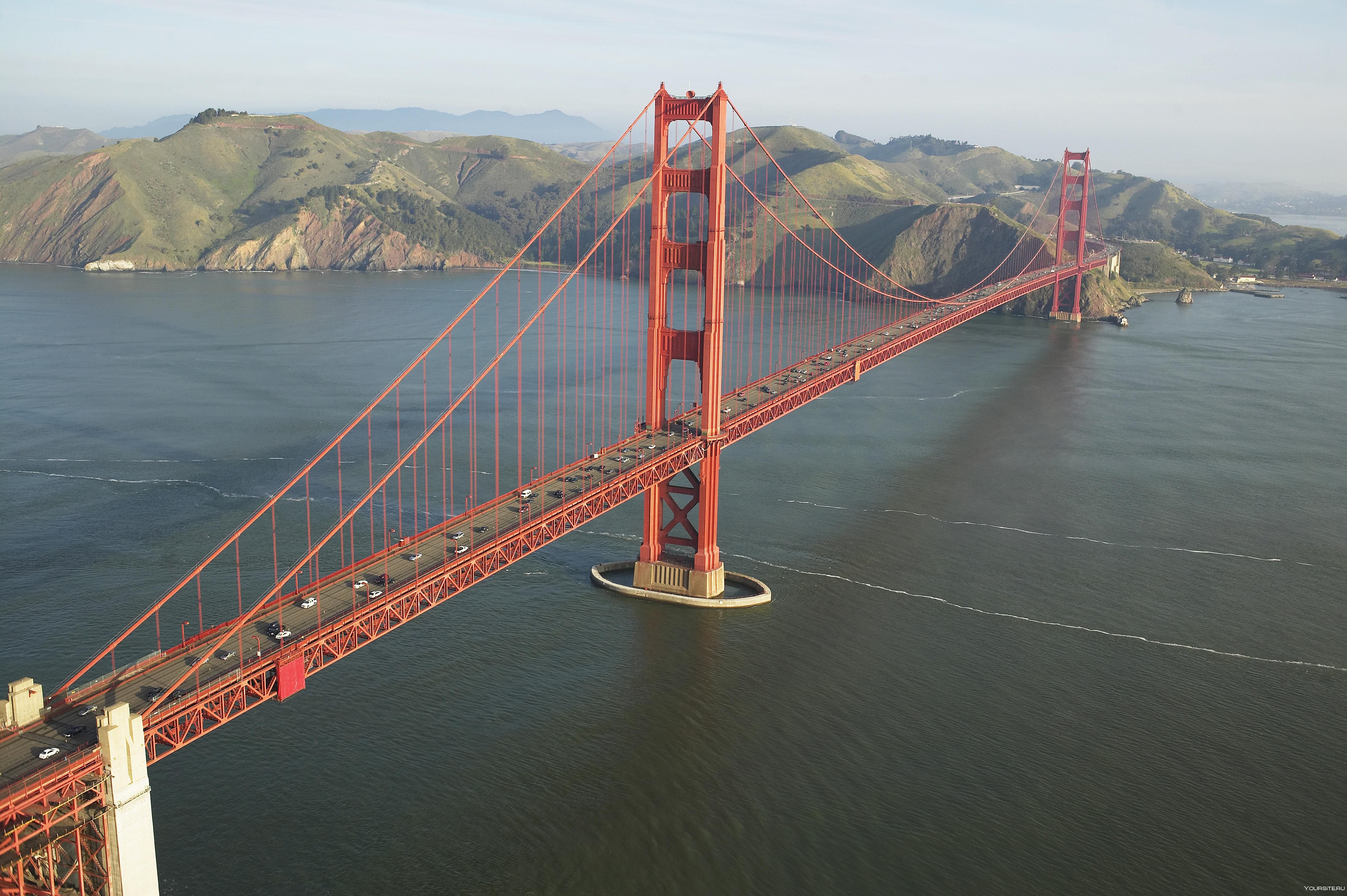 Сколько мостов в америке. Мост золотые ворота в Сан-Франциско. Мост Golden Gate в Сан-Франциско. Вантовый мост Сан Франциско. Штат Калифорния мост золотые ворота.