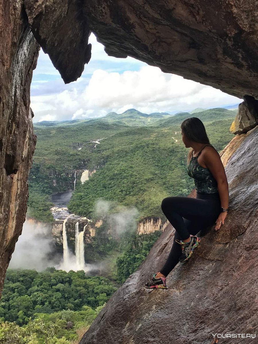 Приключенческий туризм водопада