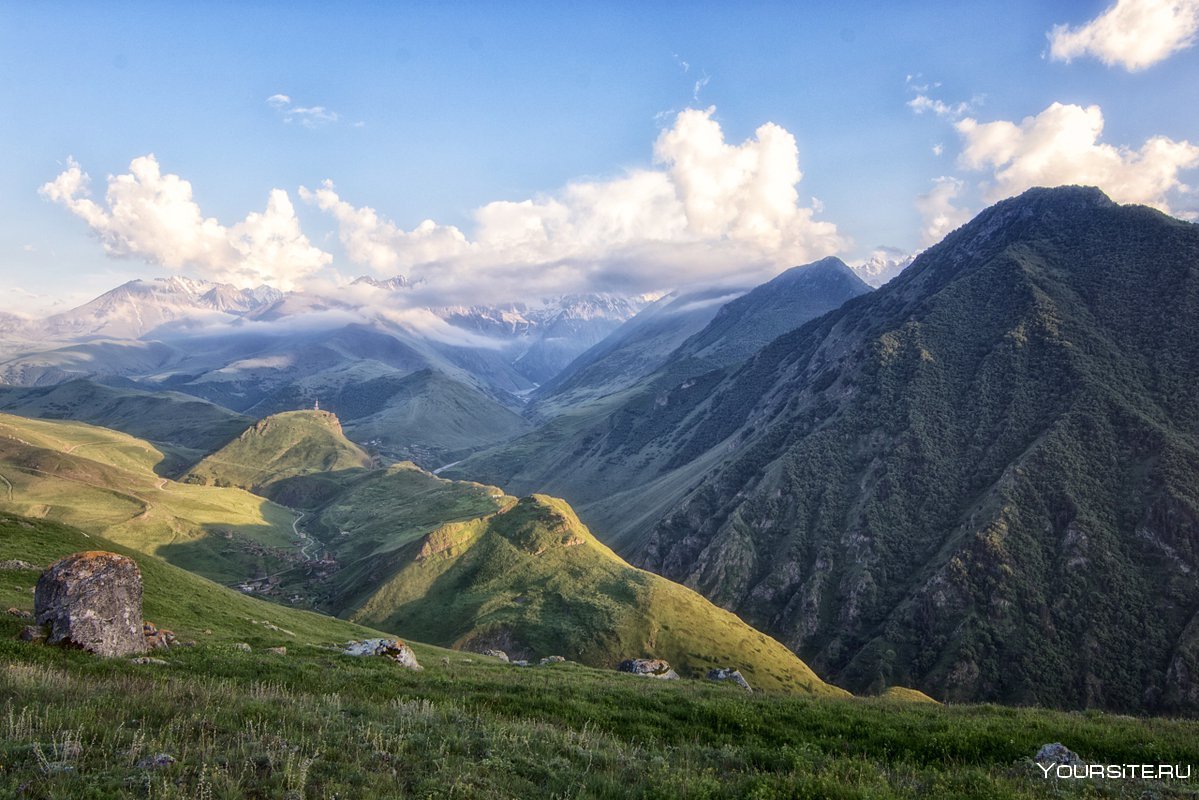 Северная Осетия в горах Кавказа