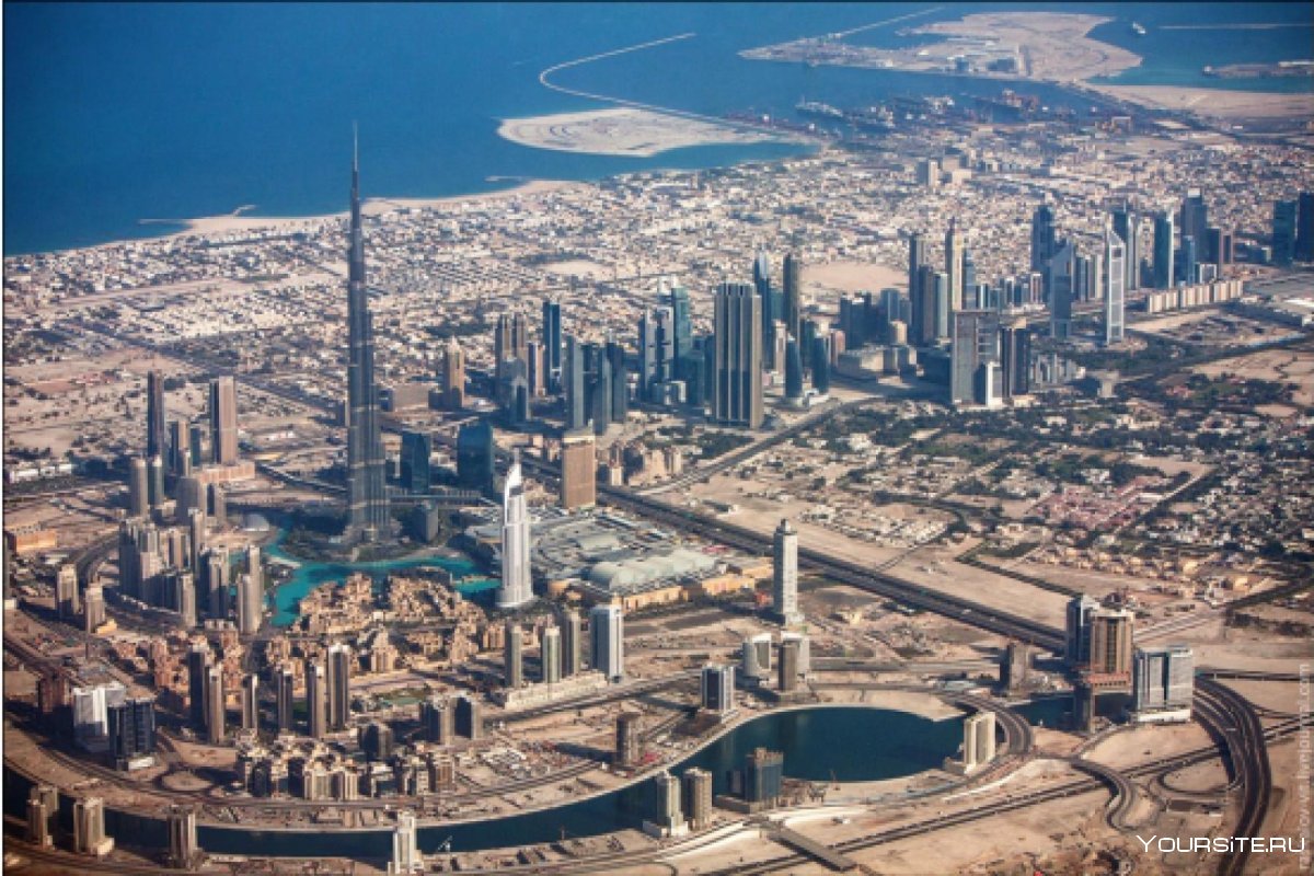 Абу Даби город сверху