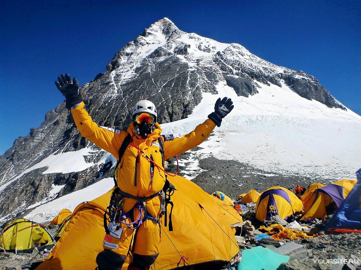 Марк Инглис на вершине Эвереста