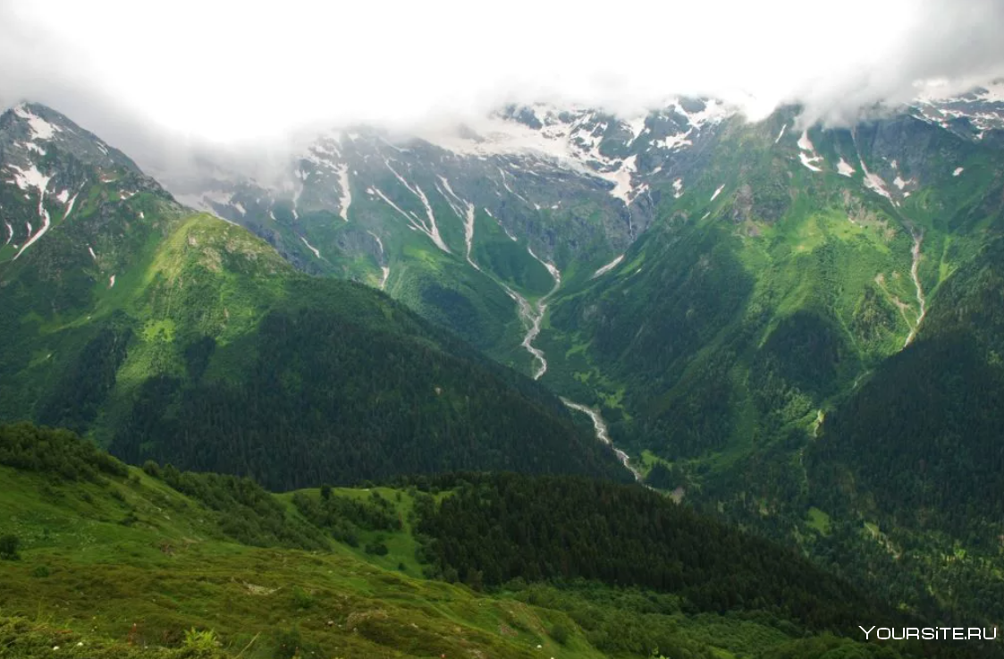 Кавказские горыгорые хребты