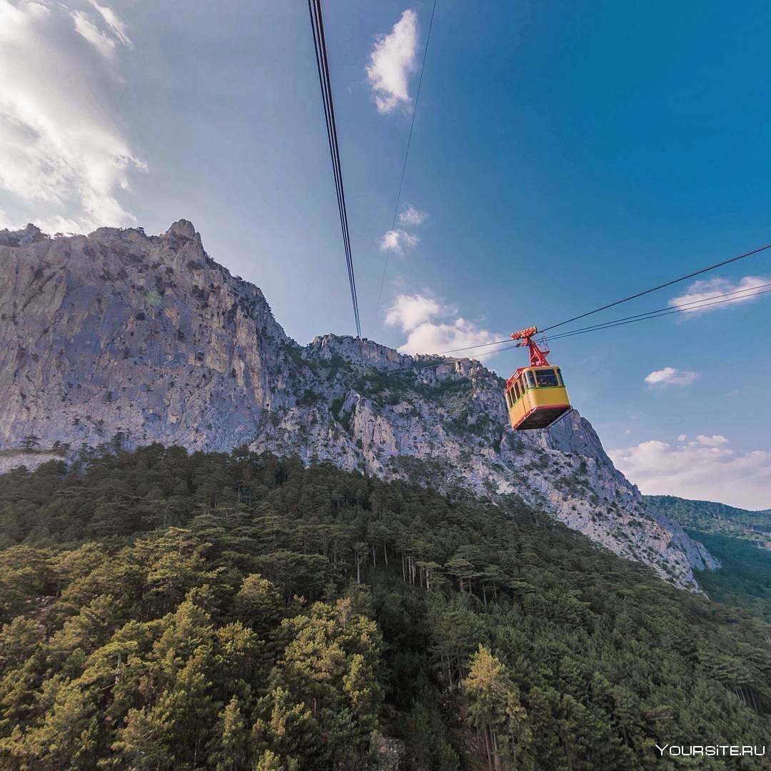 Гора ай-Петри в Крыму канатная дорога
