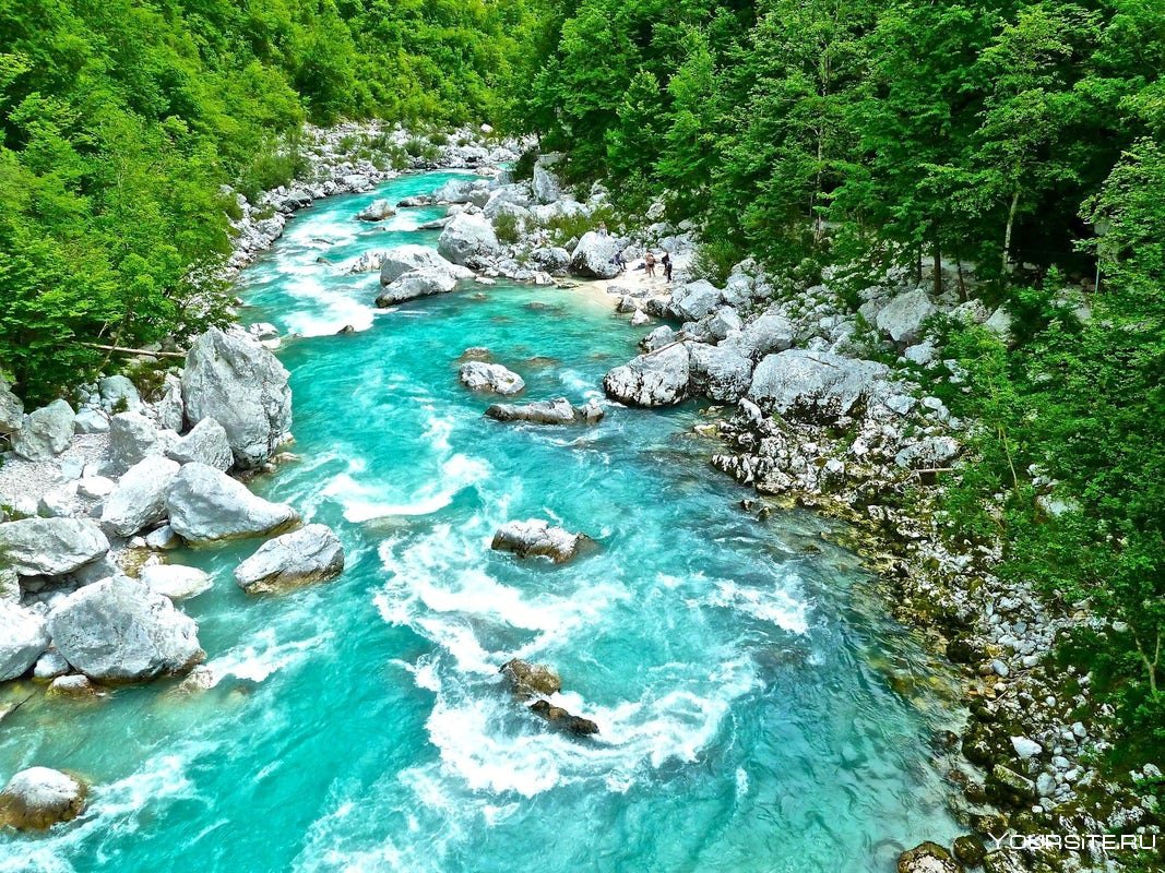 Река соча Словения