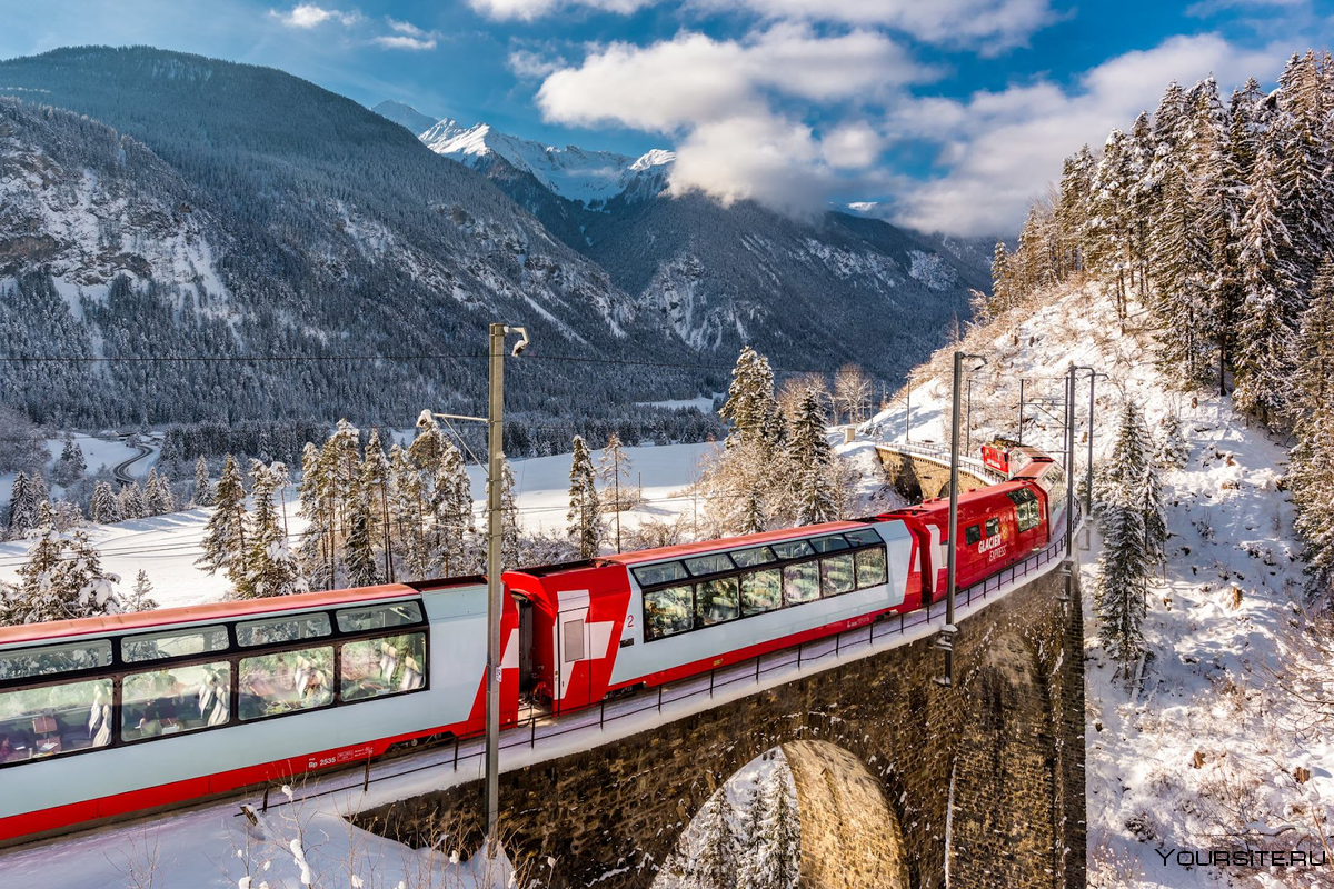Туры на жд поездах. Швейцария поезд ледяной экспресс. Санкт-Мориц Швейцария железная дорога. Ледяной экспресс Церматт. Glacier Express Швейцария.