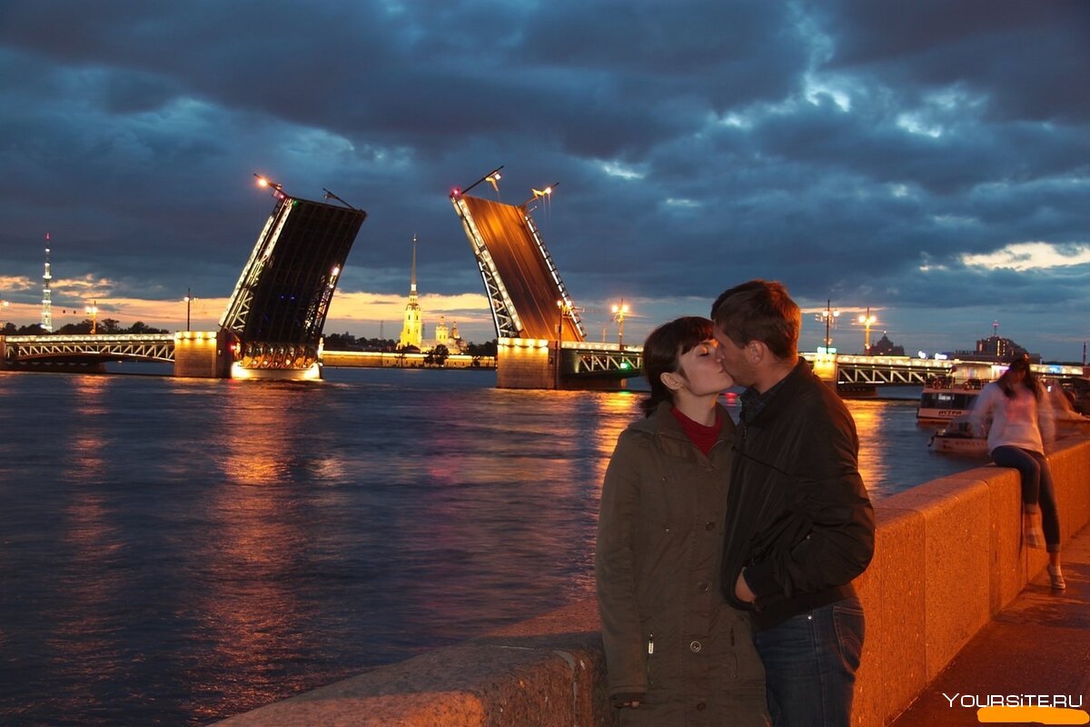 Влюбленные в Санкт-Петербурге