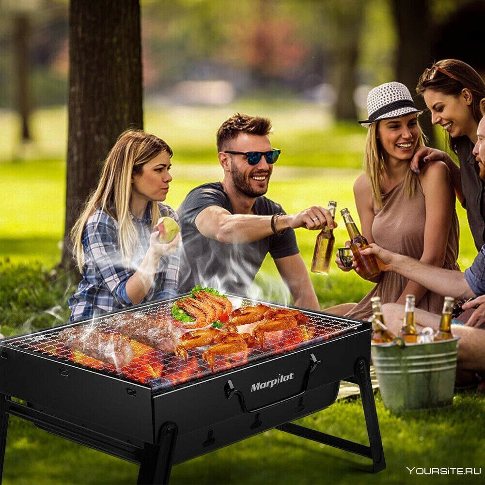 Мясной пикник на природе