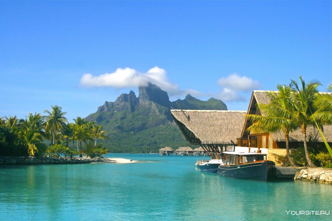 Курорт four Seasons Bora Bora, французская Полинезия
