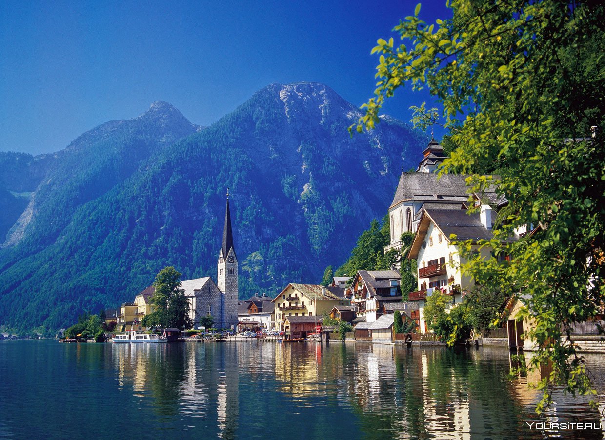 Красивые места европы. Гальштат Австрия. Озеро Хальштаттерзее Австрия. Озеро Гальштат. Озера Зальцкаммергута Австрия.