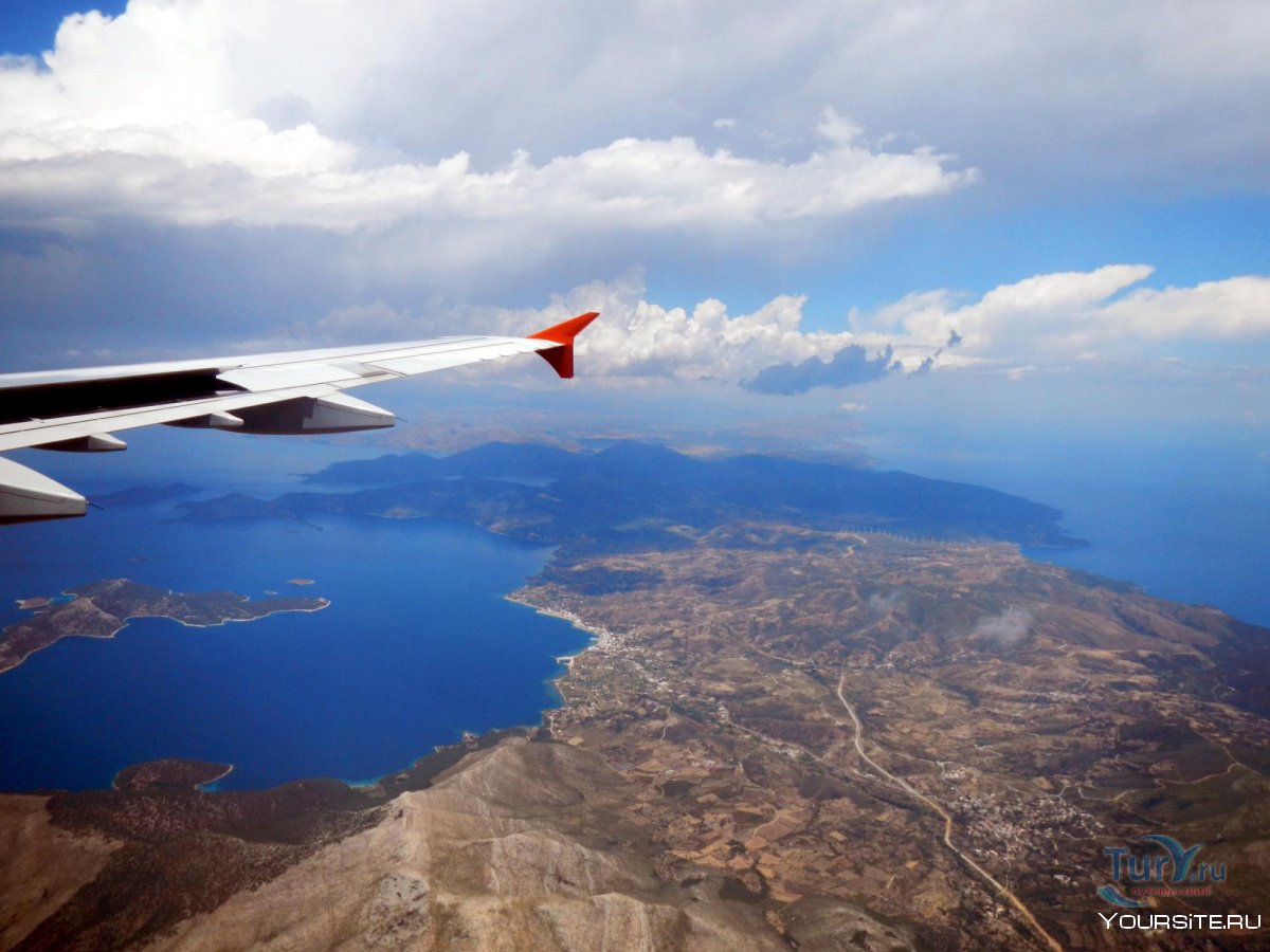 Греция вид из самолета