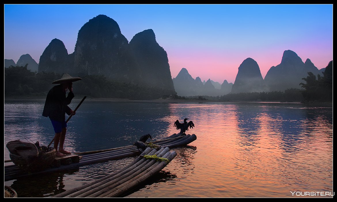 Рыбалка с бакланами в Китае