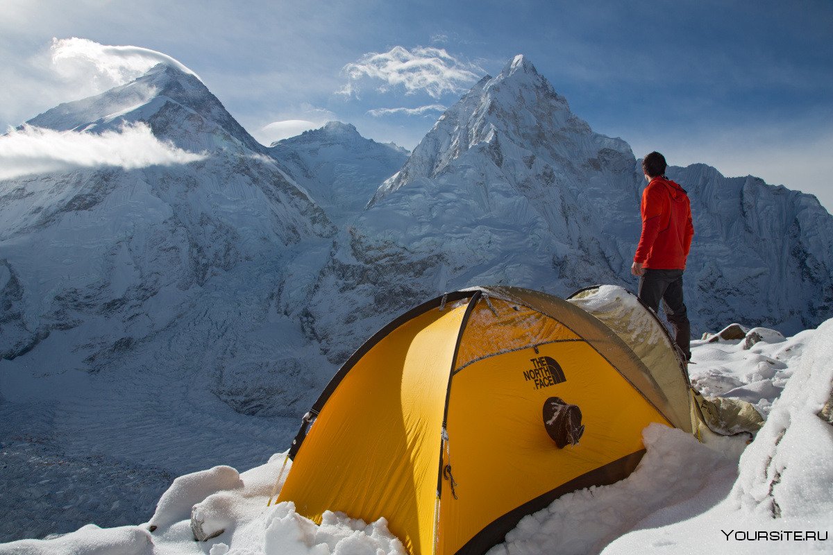 Эверест горы палатки